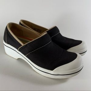 Dansko Volley Canvas Vegan Black Clogs